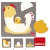 Image de Encastrement 7 pièces en bois : Puzzle 3 niveaux poule Diset-Goula-53027