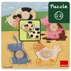 Image de Puzzle encastrement en bois : Les animaux de la ferme