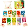 Image de Puzzle duo 1-10 : 20 pièces en bois Diset-Goula-53329