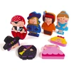 Image de Puzzle personnages magnétiques : 12 pièces en bois Diset-Goula-55237