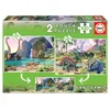 Image de 2 Puzzles 100 Pièces - Monde Des Dinos