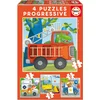 Image de 4 Puzzles progressifs : patrouille de sauvetage Educa-17144
