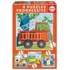 Image de 4 Puzzles Progressifs Patrouille De Sauvetage 6/9/12/16 Pièces