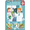 Image de Puzzle progressif 12 à 25 pièces : Quand je serai grand ! Educa-17146