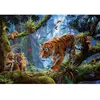 Image de Puzzle 1000 pièces : Tigres sur l'arbre Educa-17662