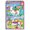 Image de 2 Puzzles de 20 pièces Licornes et Fees