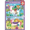 Image de Puzzle 2 x 20 piÃ¨ces : Licornes Et FÃ©es