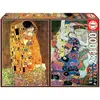 Image de PUZZLE 2x1000 PIECES :  LE BAISER ET LA VIERGE - Gustav KLIMT Educa-18488