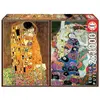 Image de PUZZLE 2x1000 PIECES :  LE BAISER ET LA VIERGE - Gustav KLIMT