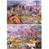 Image de Puzzles 2 x 100 piÃ¨ces : Animaux sauvages