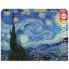 Image de Puzzle 1000 piÃ¨ces : La Nuit Ã©toilÃ©e, Vincent Van Gogh