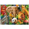 Image de Puzzle 500 piÃ¨ces : Collage : Animaux Sauvages