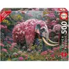 Image de Puzzle 500 pièces XL : ÉLÉPHANT FLEURI Educa-20228