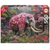 Image de Puzzle 500 piÃ¨ces XL : ÃLÃPHANT FLEURI