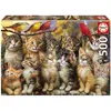 Image de Puzzle 500 pièces : CHATONS ET OISEAUX Educa-20241