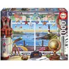 Image de Puzzle 1000 pièces : LA VIE AU PORT Educa-20256