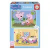 Image de Puzzles 2x48 piÃ¨ces : Peppa Pig