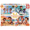 Image de Puzzles 4 en 1 de 20 à 80 pièces : Journée à la Plage Educa-20503