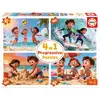 Image de Puzzles 4 en 1 de 20 Ã  80 piÃ¨ces : JournÃ©e Ã  la Plage