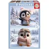 Image de Puzzles 2x20 pièces : Manchots Mignons Educa-20505