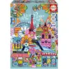 Image de Puzzle 1000 pièces : Paris - Car Pintos Educa-20559