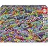Image de Puzzle 1000 pièces : Chaos de caméléons extrême Educa-20582