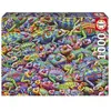 Image de Puzzle 1000 piÃ¨ces : Chaos de camÃ©lÃ©ons extrÃªme