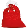 Image de Hotte du Père Noël rouge satinée 60 x 95 cm 42277FG