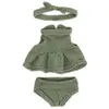 Image de Ensemble tricoté - robe et bandeau pour poupées 21cm Miniland-8231683