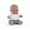 Image de ML Poupées: POUPÉE BÉBÉ GARCON LATINO-AMERICAIN HABILLÉES 21cm Miniland-8233005