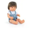 Image de ML Poupées: POUPÉE GARCON EUROPEEN CHEVEUX BRUNS HABILLÉES 38 cm Miniland-8233209