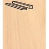 Image de Baguettes de placage en bois x 25 : Bouleau 914 x 5 x 5 mm Artesania-91555
