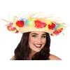 Image de Chapeau de paille à fleurs - adultes 57904