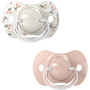 Image de Lot de 2 sucettes symétriques SXPro Birdies Rose (0-6 mois)