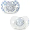 Image de Lot de 2 sucettes symétriques SXPro Wild&Free Night and Day Bleu (0-6 mois)