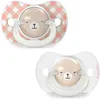 Image de Lot de 2 sucettes symétriques SXPro Wild&Free Night and Day Rose (6-18 mois)