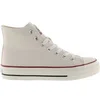 Image de Baskets montantes en toile brillante femme Victoria Tribu Blanc 38 1057101-21