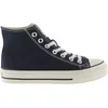 Image de Baskets montantes en toile brillante femme Victoria Tribu Bleu 41 1057101-30