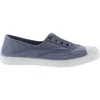 Image de Baskets femme sans lacets Victoria 1915 anglaise toile lavée Bleu 35 106623-36