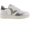 Image de Baskets imprimé métallisé et animalier femme Victoria Madrid Blanc 39 1258265-14