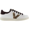 Image de Baskets effet cuir et imprimé animal femme Victoria Rouge 36 1125316-41