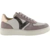 Image de Baskets effet cuir métallisé en daim femme Victoria Madrid Rose 36 1258222-472