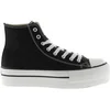 Image de Baskets montantes Victoria tribu double toile Noir 36 1061101-10