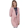 Image de Peignoir à manches longues en chenille femme Admas Take Life Rose L 57465-0-000254