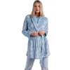Image de Peignoir manches longues femme Admas Garden White Flowers Bleu XL 67090-0-000204