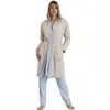 Image de Peignoir manches longues femme Admas Classic Sleep All Day Beige 2XL 67076-0-000002