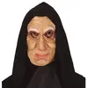 Image de Masque latex Vieille Femme avec capuche noire 2243FG