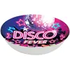 Image de Grand SALADIER plastique rigide rond ˜ 32cm, Disco Fever 31148FG