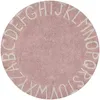 Image de Tapis lavable rond ABC vintage nude (150 cm)