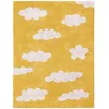 Image de Tapis rectangulaire Clouds nuage jaune (120 x 160 cm)